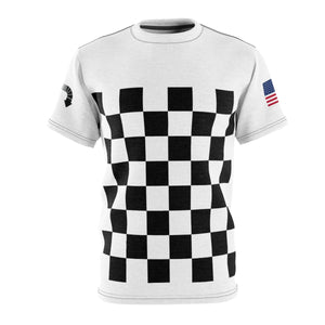 Five Toes Down Checker Unisex Cut & Sew Tee