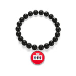 Five Toes Down Hands Matte Onyx Bracelet