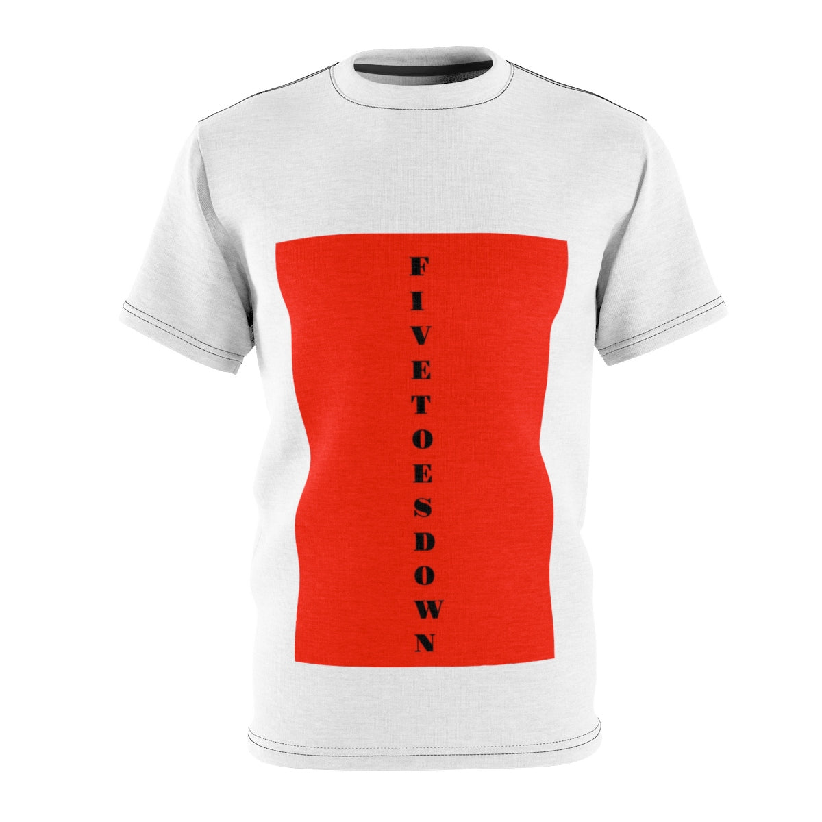 Five Toes Down Vertical Unisex Cut & Sew Tee