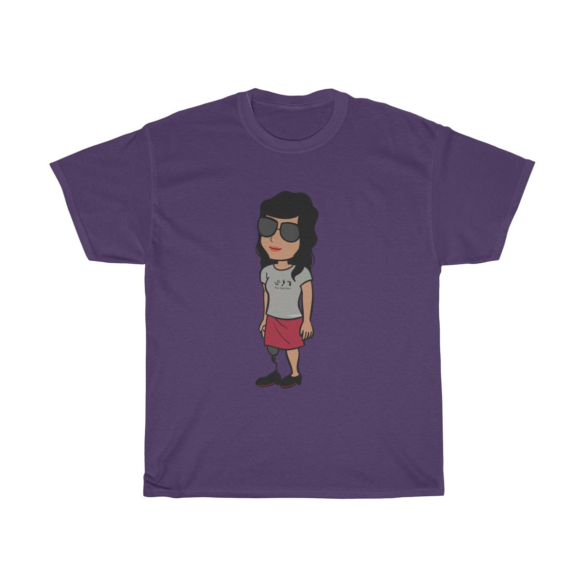 Five Toes Down Amp Woman Unisex Tee