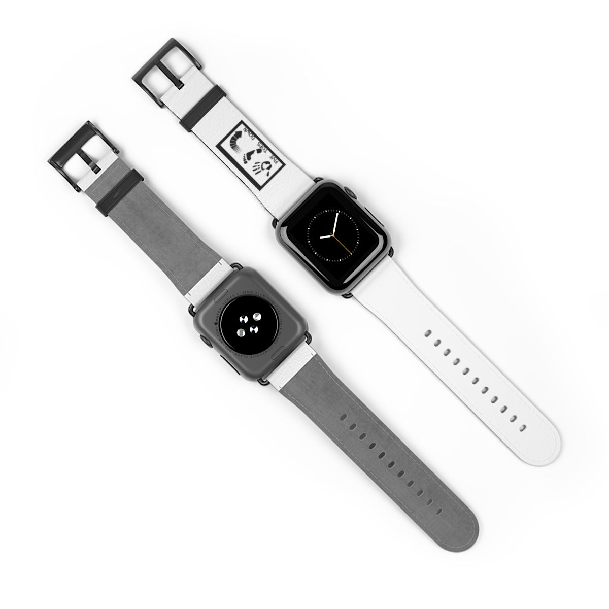 Five Toes Down Logo White Watch Band