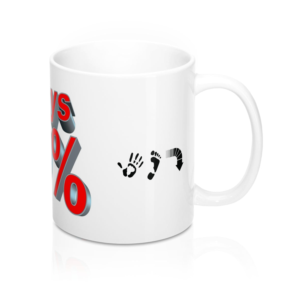Five Toes Down 100% Mugs