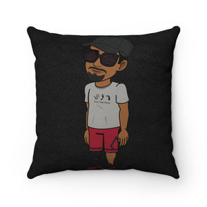 Five Toes Down Henry Faux Suede Square Pillow