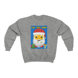 Five Toes Down Santa Christmas Unisex Heavy Blend Sweatshirt