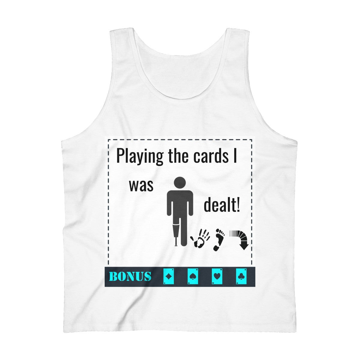 Five Toes Down Playing Cards Dealt Ultra Cotton Tank Top