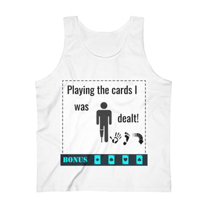Five Toes Down Playing Cards Dealt Ultra Cotton Tank Top