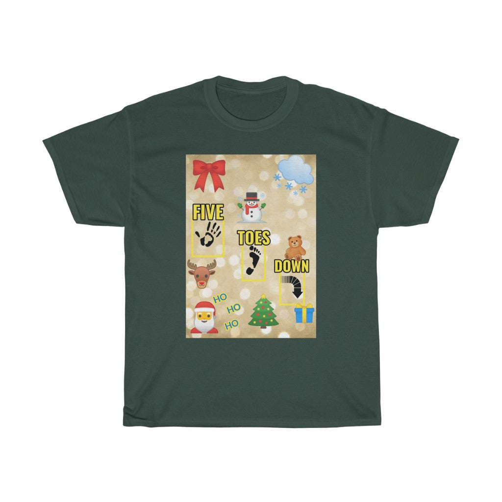 Five Toes Down Logo Christmas Unisex Tee.2