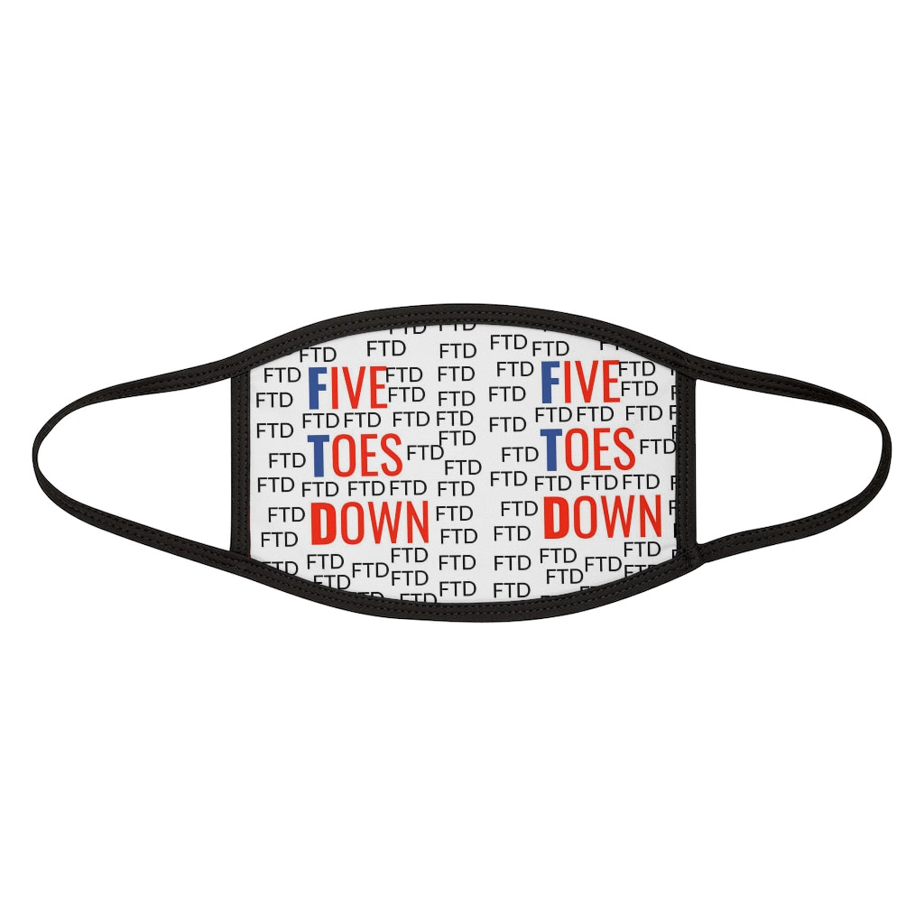 Five Toes Down Ftd Mixed-Fabric Face Mask