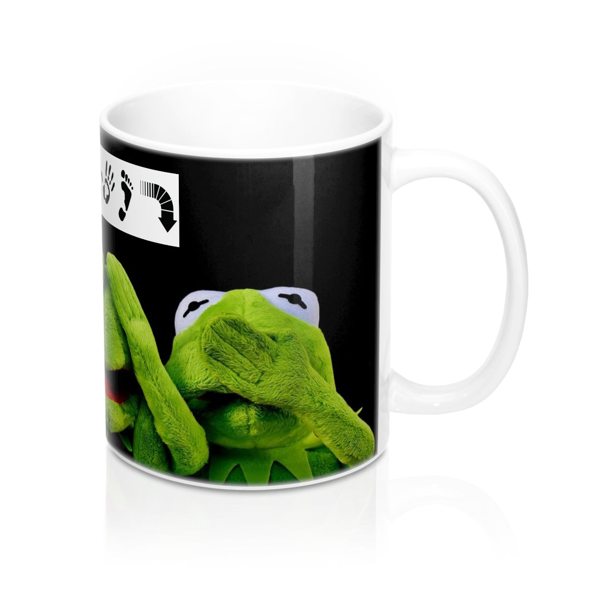 Five Toes Down Kermit Mugs