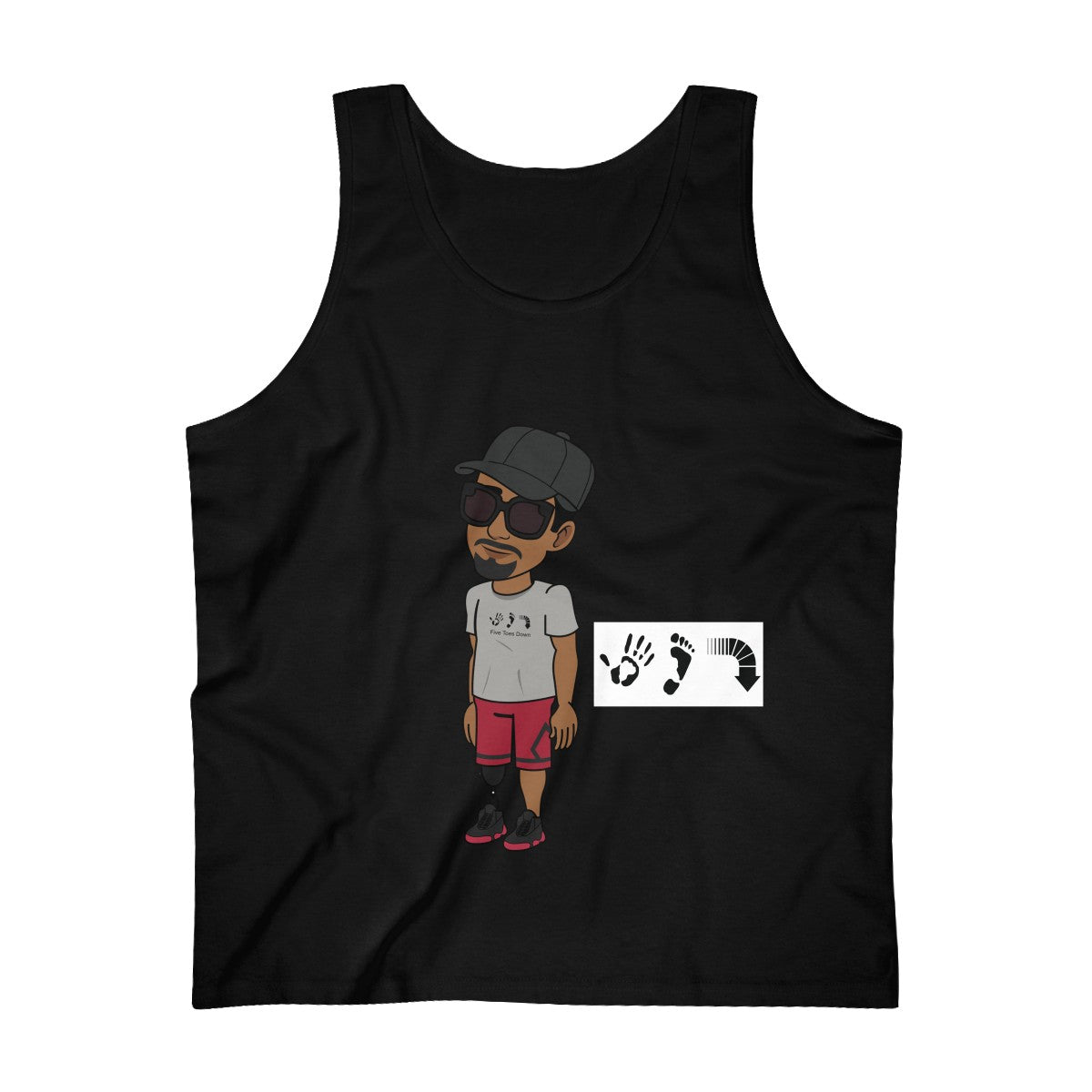 Five Toes Down Henry Ultra Cotton Tank Top