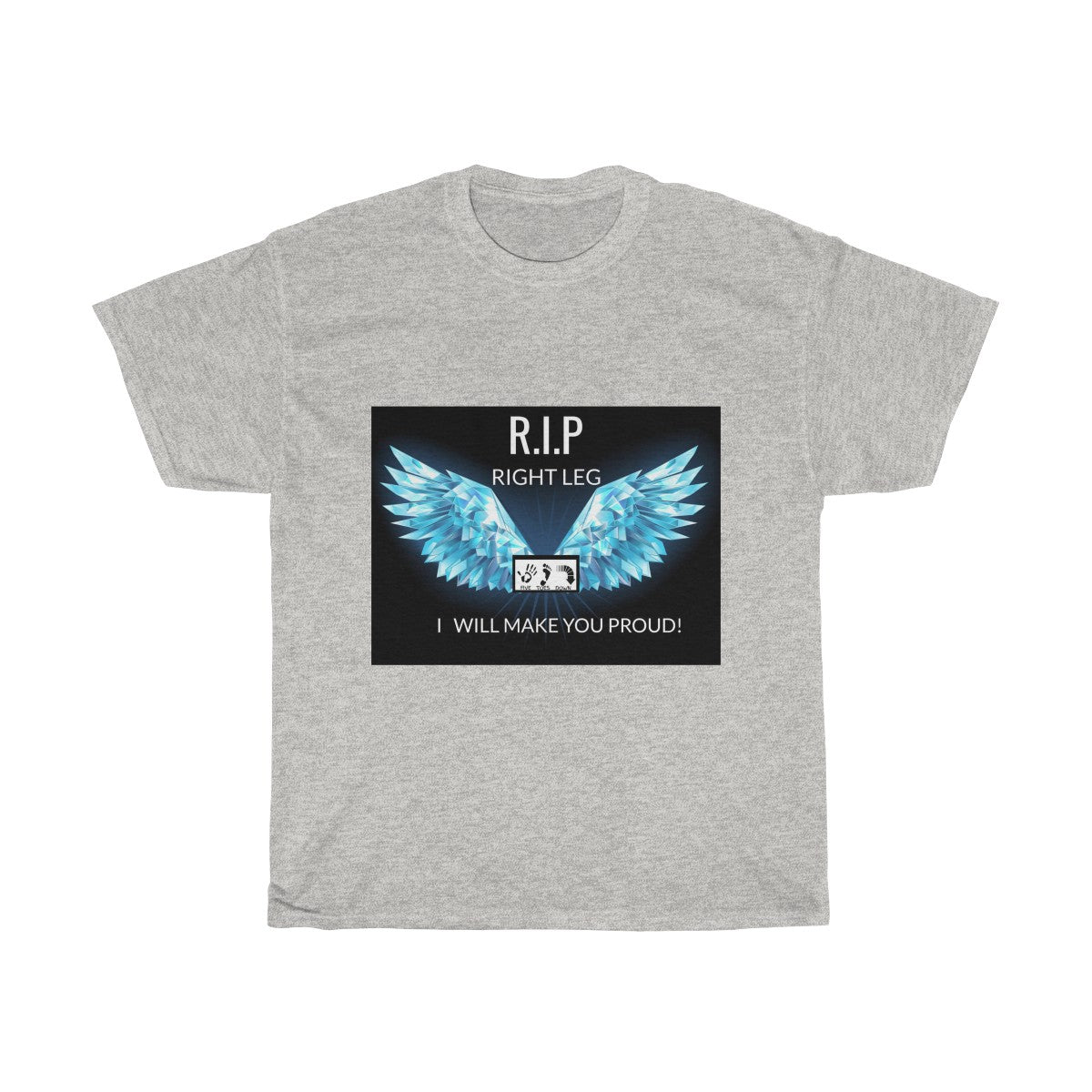 Five Toes Down R.i.p Right Leg Unisex Tee