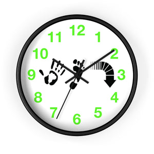 Five Toes Down Wall clock