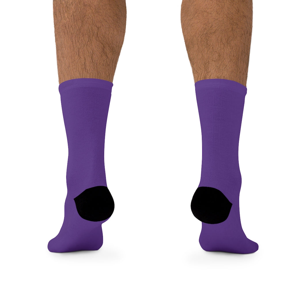 Five Toes Down Henry The Amputee Socks purp