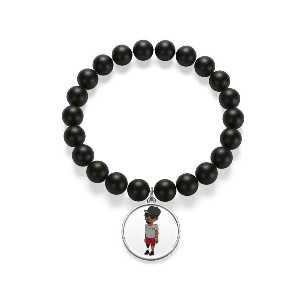 Five Toes Down Henry Matte Onyx Bracelet
