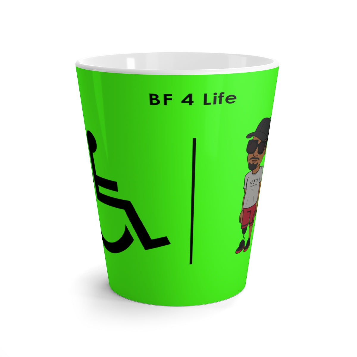 Five Toes Down BF Latte mug