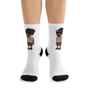 Five Toes Down Henry The Amputee Socks white