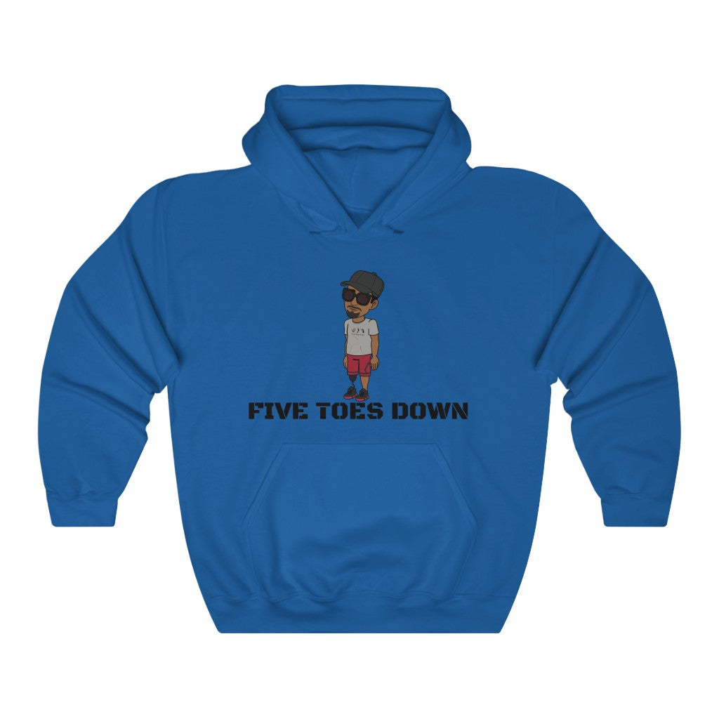 Five Toes Down Stand Top Unisex Heavy Blend Hooded Sweatshirt