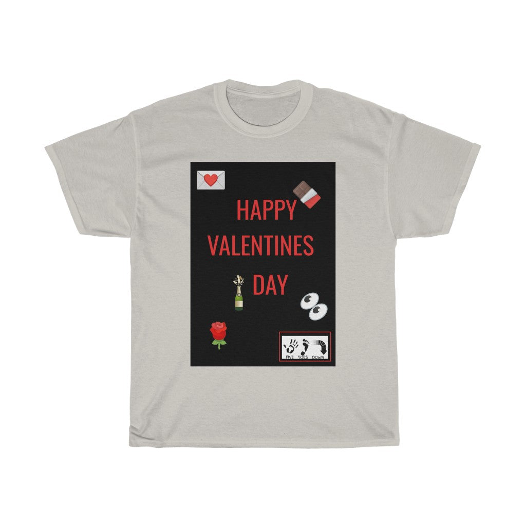 Five Toes Down Happy Valentines Unisex Tee