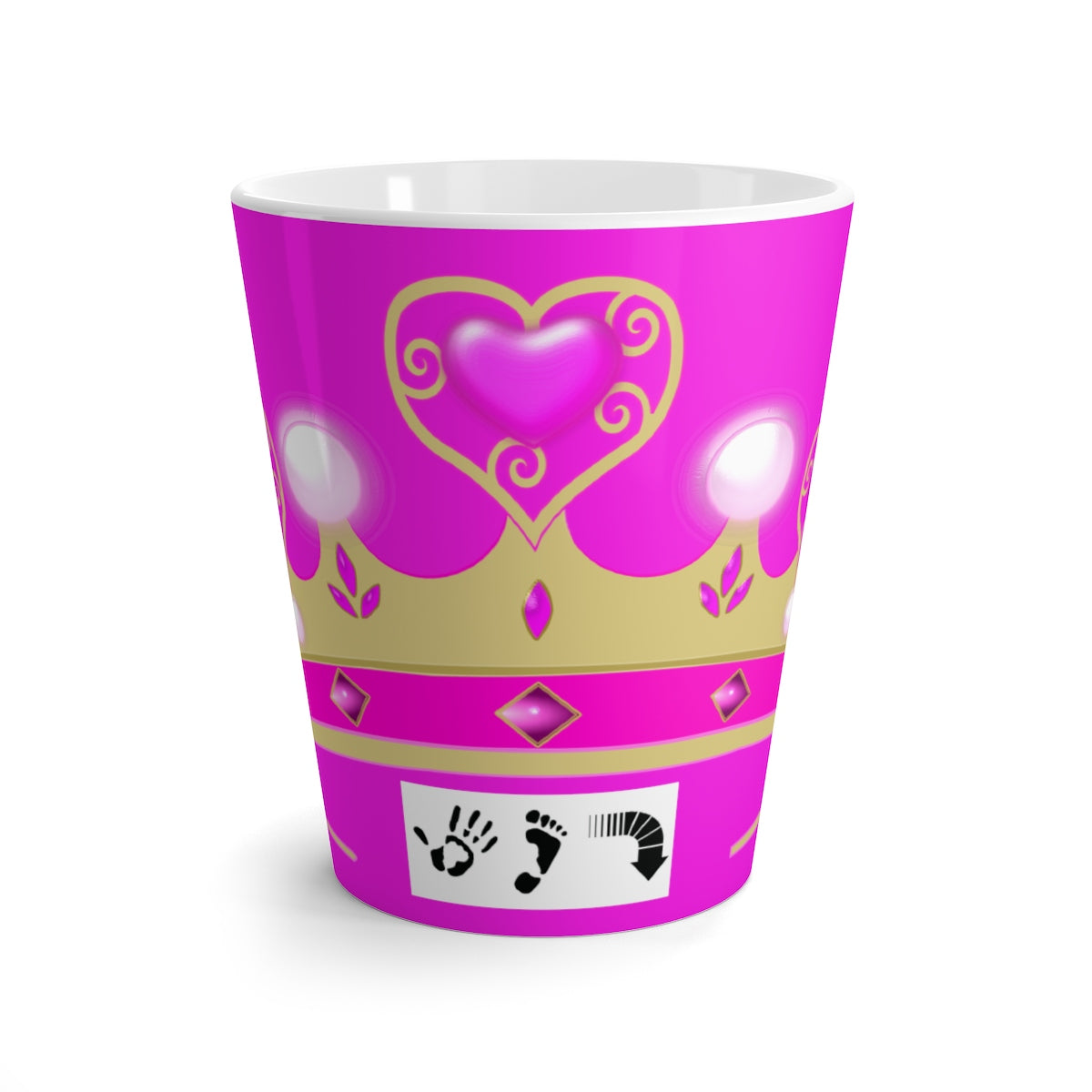 Five Toes Down Queen Latte mug
