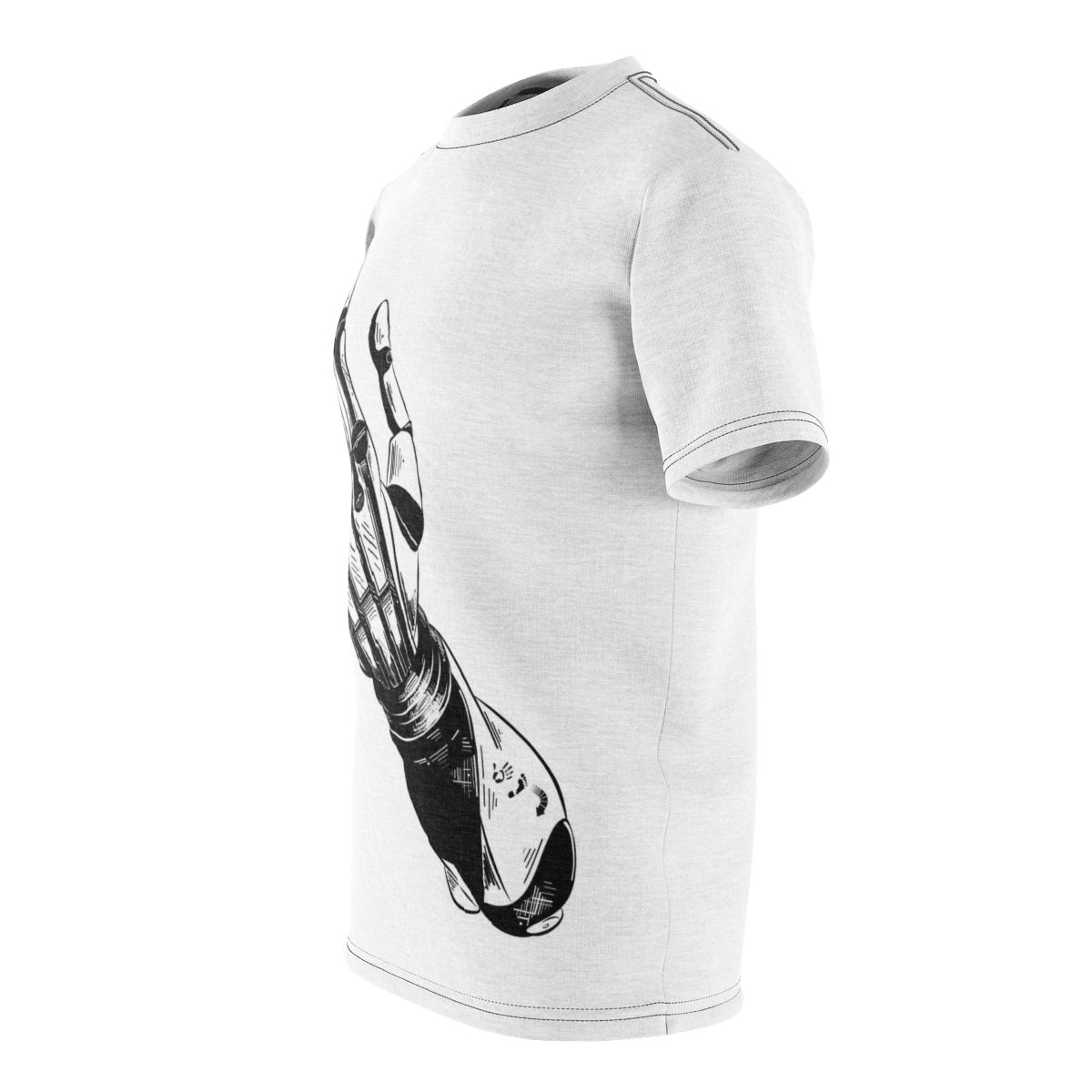 Five Toes Down Futuristic Arm Unisex Cut & Sew Tee