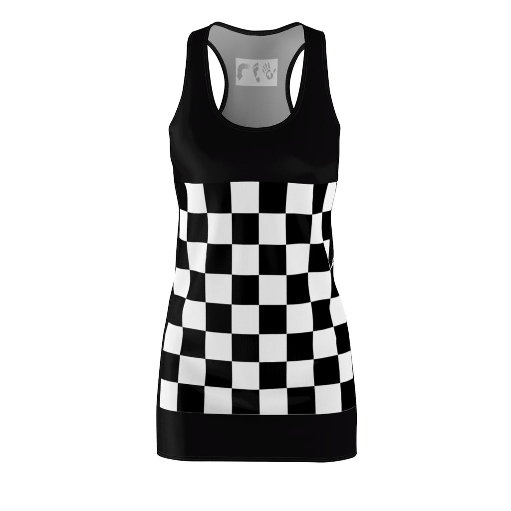 Five Toes Down Blk Cut & Sew Racerback Dress