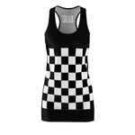 Five Toes Down Blk Cut & Sew Racerback Dress