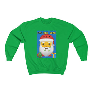 Five Toes Down Santa Christmas Unisex Heavy Blend Sweatshirt