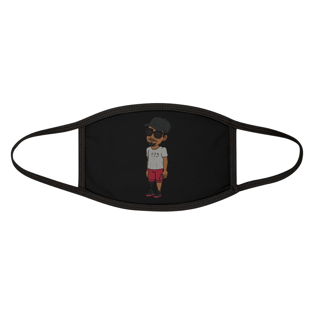 Five Toes Down Henry the Amputee Mixed-Fabric Face Mask Blk