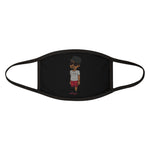 Five Toes Down Henry the Amputee Mixed-Fabric Face Mask Blk