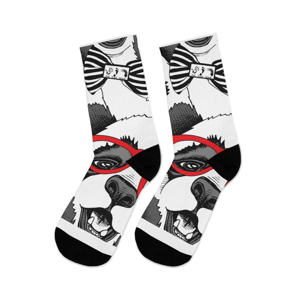 Five Toes Down Panda Socks
