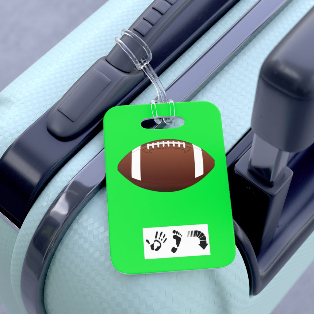 Five Toes Down Football Bag Tag