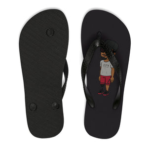 Five Toes Down Henry Blk Unisex Flip-Flops