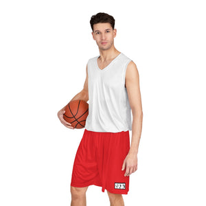 Five Toes Down Basketball Shorts Red